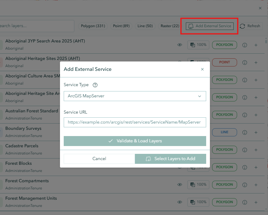 Adding External Services