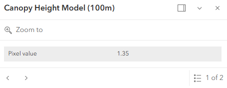 Imagery Tool Pixel Value