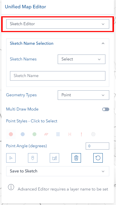 Sketch Tool Interface