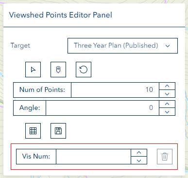 Viewshed Points Panel